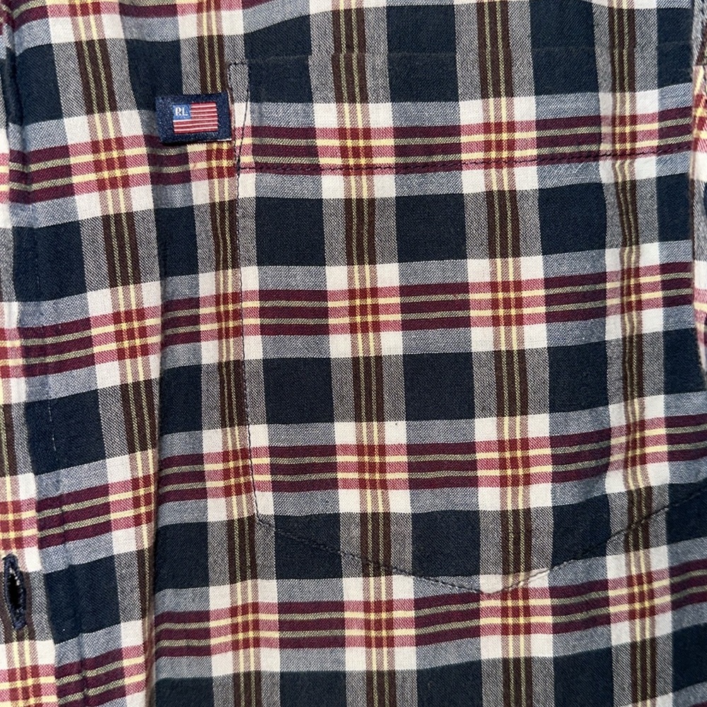 Polo Jeans Co. Ralph Lauren men’s shirt short sleeve size L 100% cotton - Picture 3 of 3